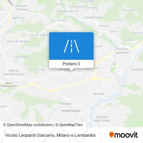 Mappa Vicolo Leopardi Giacomo