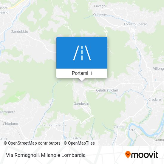 Mappa Via Romagnoli