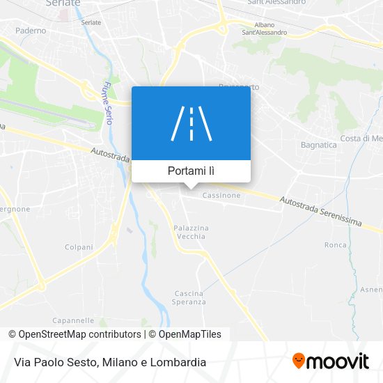 Mappa Via Paolo Sesto