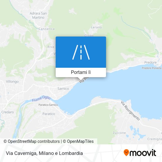 Mappa Via Caverniga