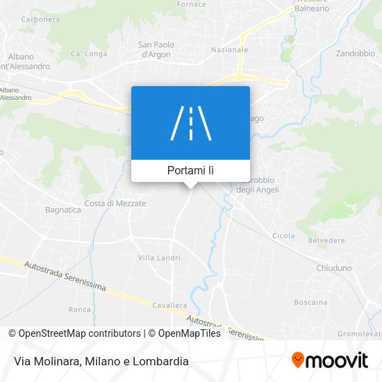 Mappa Via Molinara