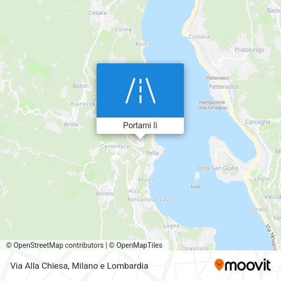Mappa Via Alla Chiesa