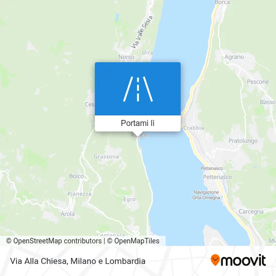 Mappa Via Alla Chiesa