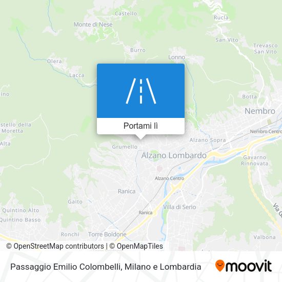 Mappa Passaggio Emilio Colombelli