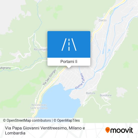 Mappa Via Papa Giovanni Ventitreesimo