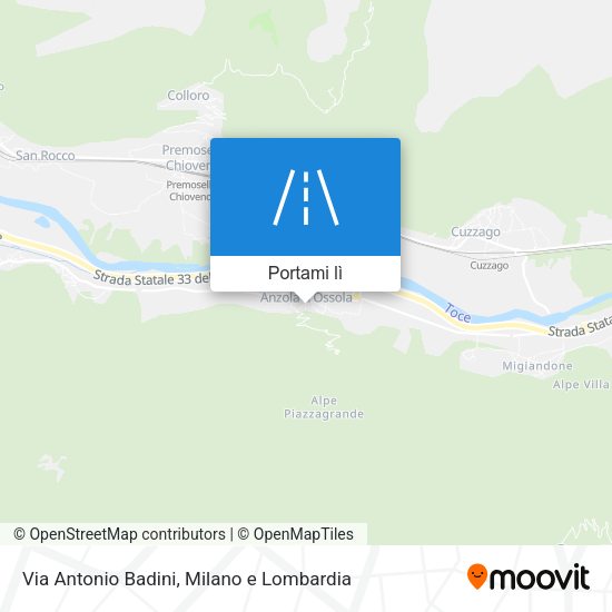 Mappa Via Antonio Badini