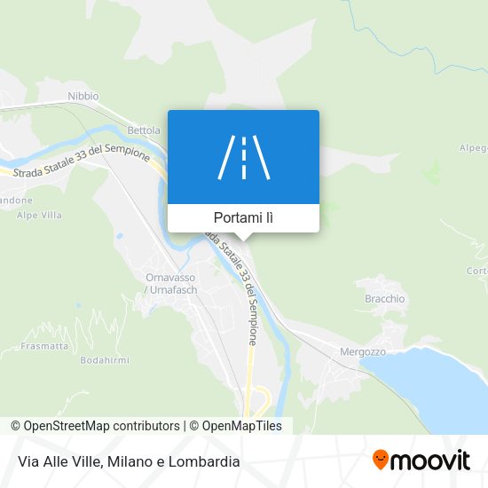 Mappa Via Alle Ville