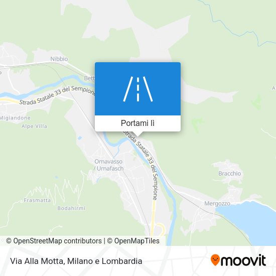 Mappa Via Alla Motta