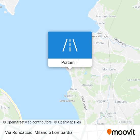 Mappa Via Roncaccio