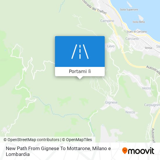 Mappa New Path From Gignese To Mottarone