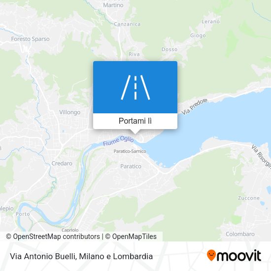 Mappa Via Antonio Buelli