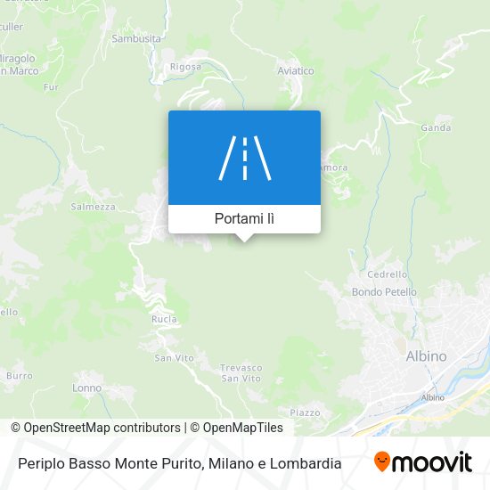 Mappa Periplo Basso Monte Purito