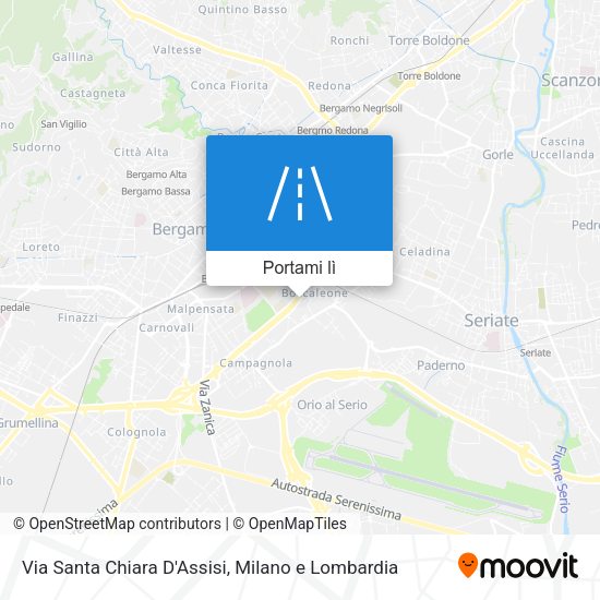 Mappa Via Santa Chiara D'Assisi