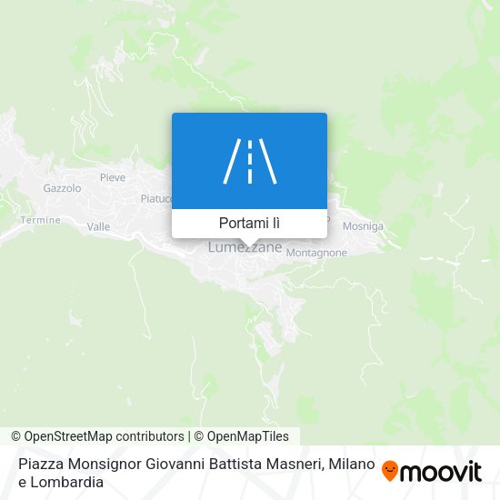 Mappa Piazza Monsignor Giovanni Battista Masneri