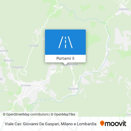 Mappa Viale Cav. Giovanni De Gaspari