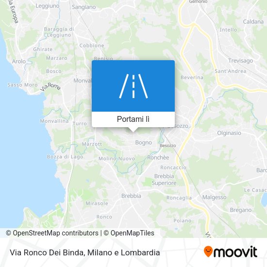 Mappa Via Ronco Dei Binda
