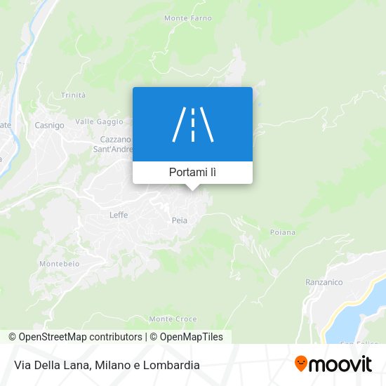 Mappa Via Della Lana