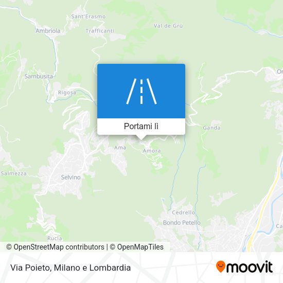 Mappa Via Poieto