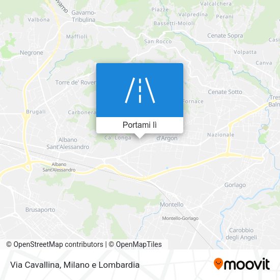 Mappa Via Cavallina
