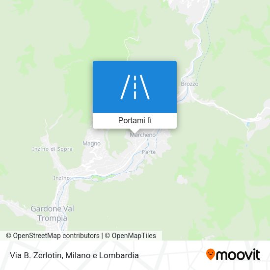 Mappa Via B. Zerlotin