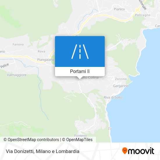 Mappa Via Donizetti