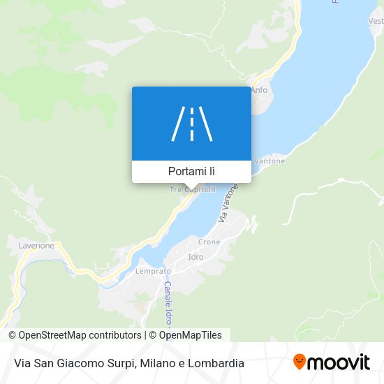 Mappa Via San Giacomo Surpi