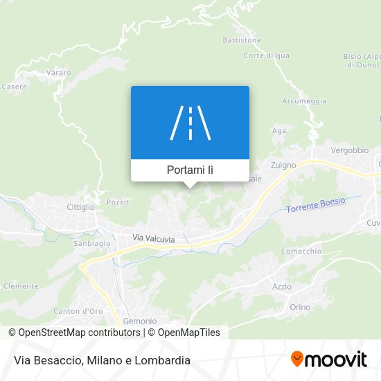 Mappa Via Besaccio