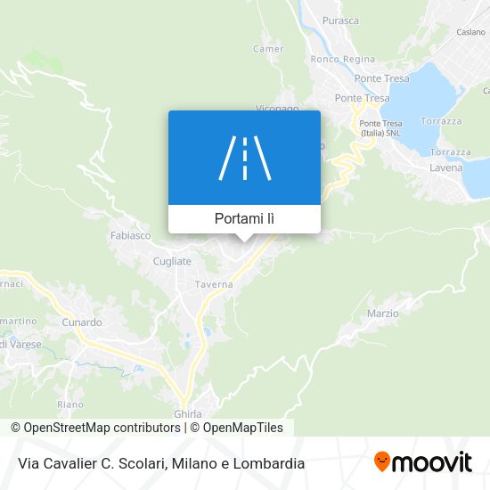 Mappa Via Cavalier C. Scolari