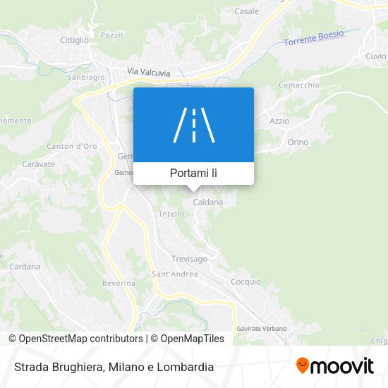 Mappa Strada Brughiera