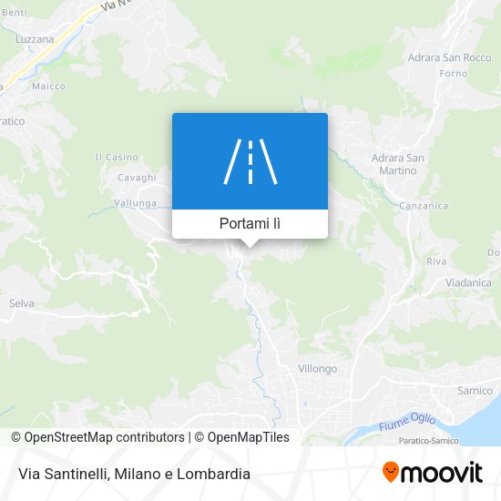 Mappa Via Santinelli