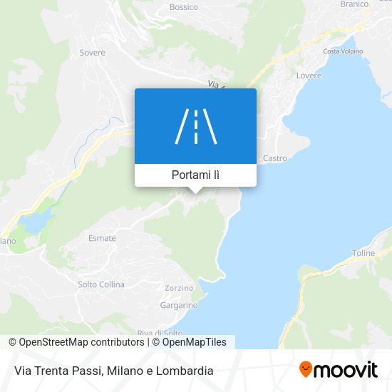 Mappa Via Trenta Passi