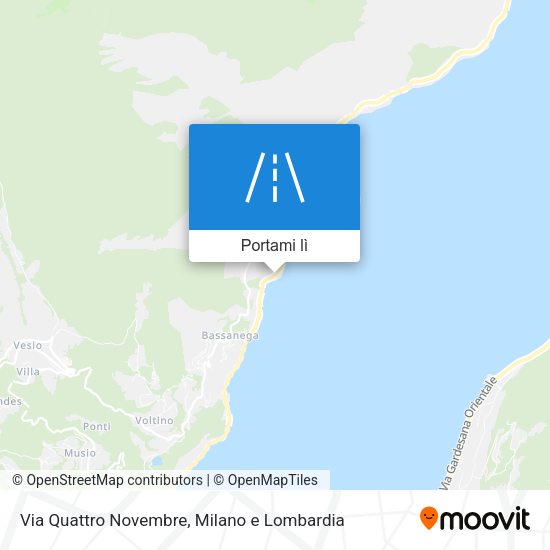 Mappa Via Quattro Novembre