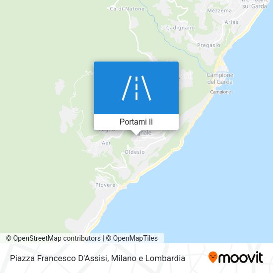 Mappa Piazza Francesco D'Assisi
