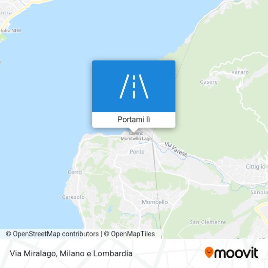 Mappa Via Miralago