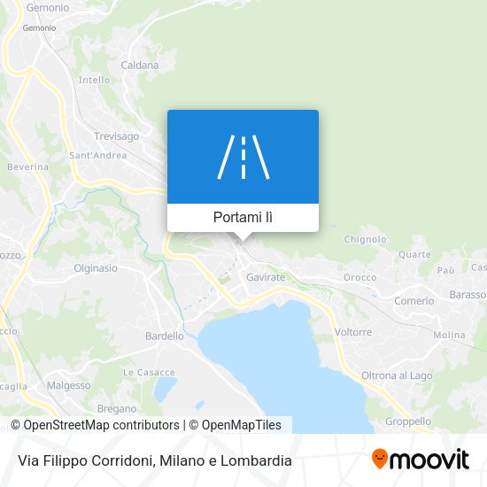 Mappa Via Filippo Corridoni