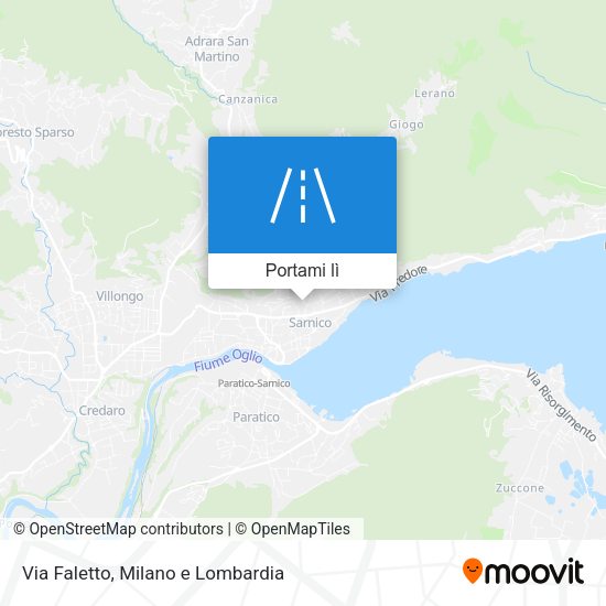 Mappa Via Faletto