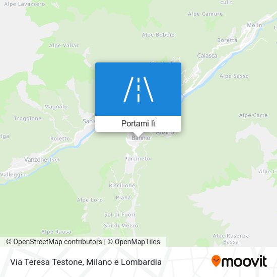 Mappa Via Teresa Testone
