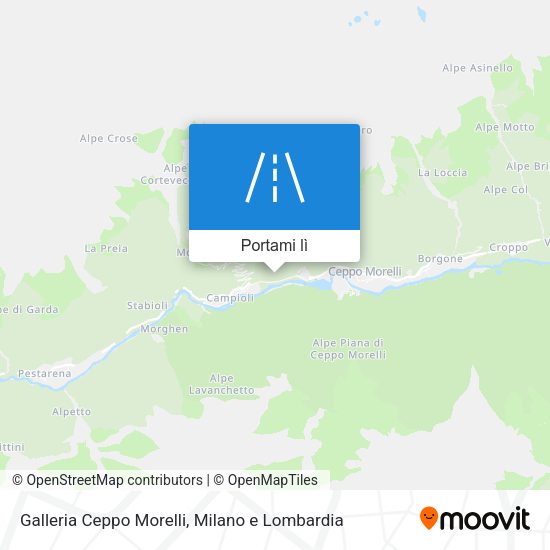 Mappa Galleria Ceppo Morelli