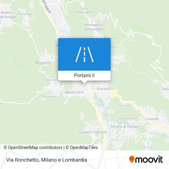 Mappa Via Ronchetto