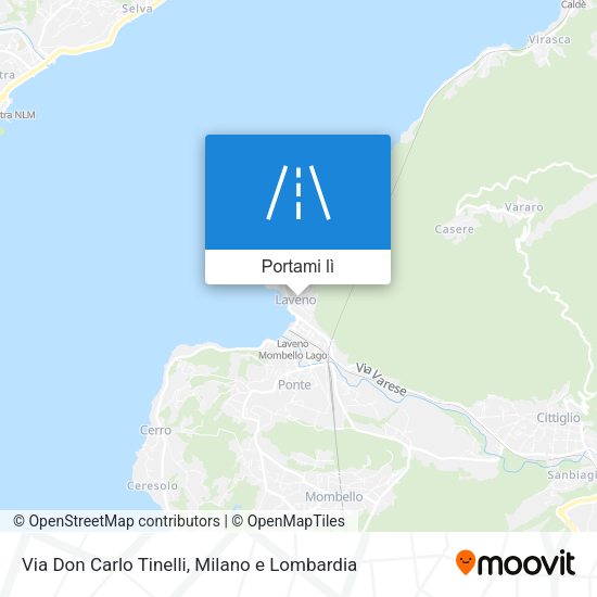 Mappa Via Don Carlo Tinelli