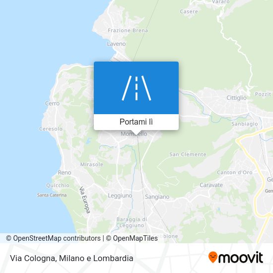 Mappa Via Cologna