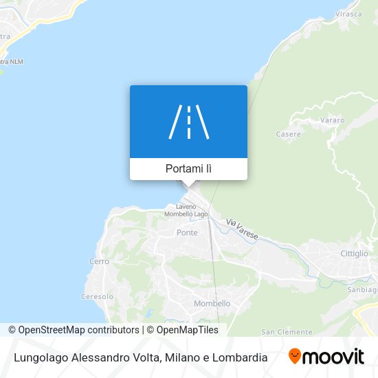 Mappa Lungolago Alessandro Volta