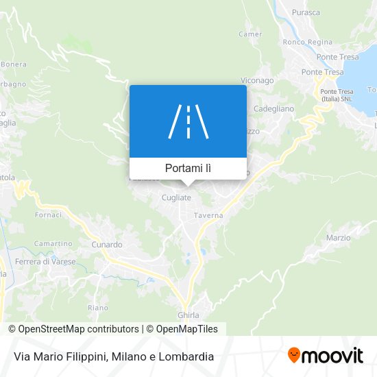 Mappa Via Mario Filippini