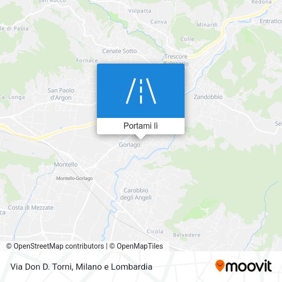 Mappa Via Don D. Torni