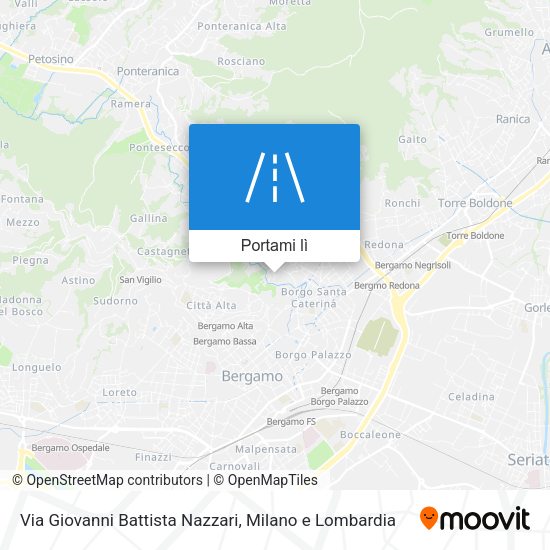 Mappa Via Giovanni Battista Nazzari