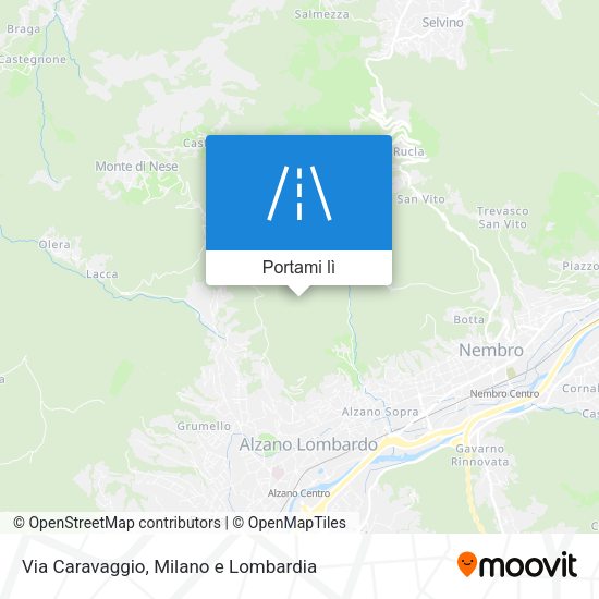 Mappa Via Caravaggio