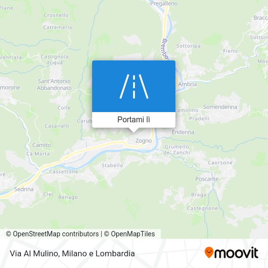 Mappa Via Al Mulino