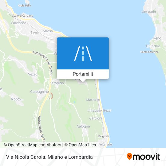 Mappa Via Nicola Carola