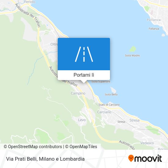 Mappa Via Prati Belli