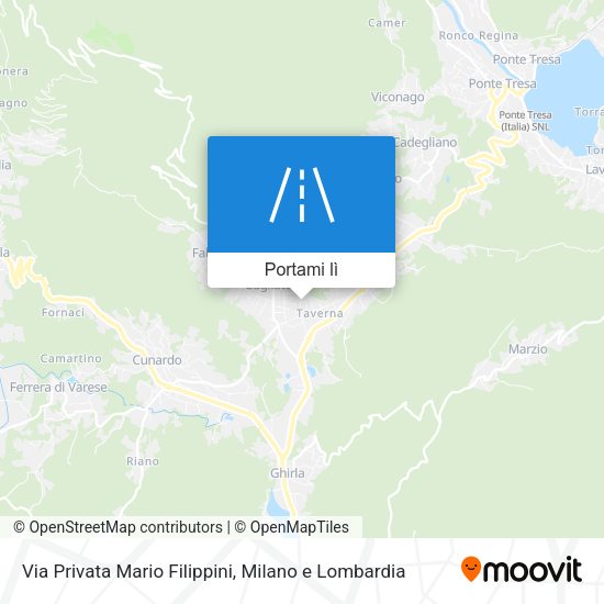 Mappa Via Privata Mario Filippini